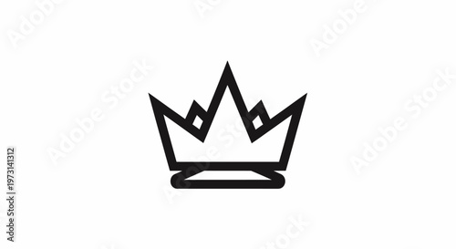 Black crown icon on white background.
