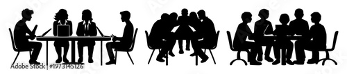 Group study set with solid black icon on white background featuring study, learning, collaboration with student and classroom