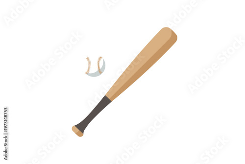 baseball bat and ball