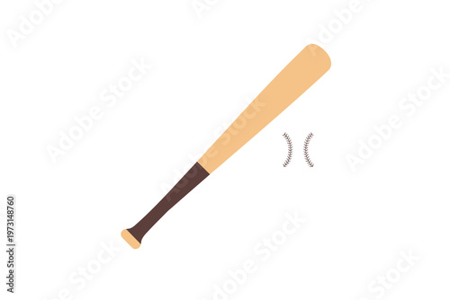 baseball bat with ball stitches