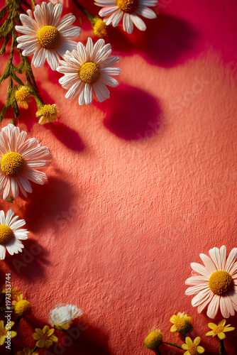 Background with daisies on it