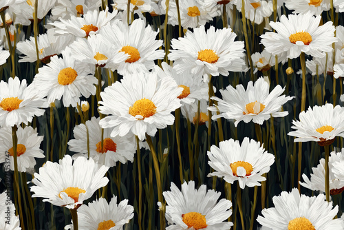 Background with daisies on it