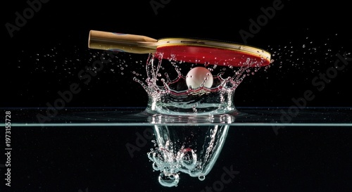 ball and racket table tennis