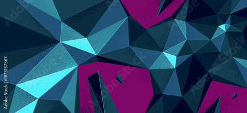 Low poly broken abstract background vector, chaos and anxiety wallpaper breaking shapes to pieces, destroyed 3D dimensional form in motion.