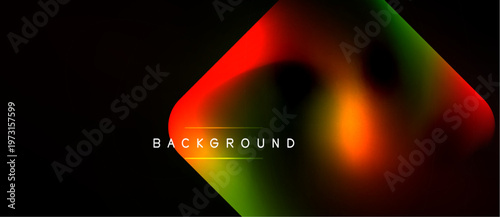 Abstract vibrant background. Gradient colors blend, creating dynamic visual effect. Text BACKGROUND present within design.