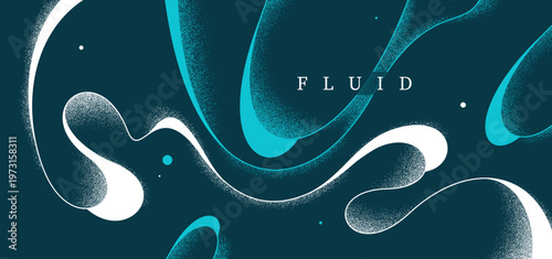 Minimal lava curvy lines and textures vector dark abstract background, flowy fluid abstraction, wallpaper graphic art look like lava lamp.