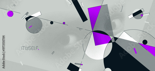 Silent observer, hidden eyes within minimal geometric composition with subtle psychologicsl tension and conceptual depth.