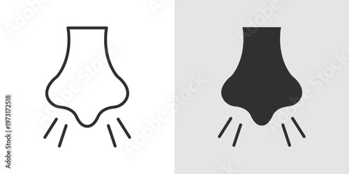 Flu Icon representing viral infection, illness, and respiratory symptoms.