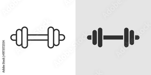 Gym Icon representing fitness, exercise, and workout activities.