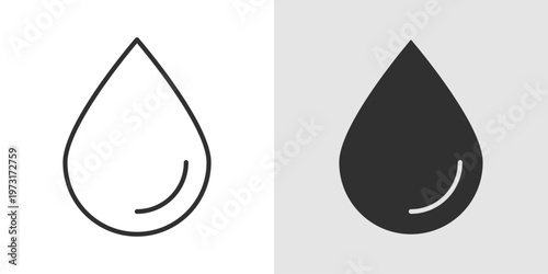 Hydration Icon representing water intake, fluid balance, and healthy living.
