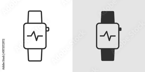 Fitness Tracker Icon representing activity monitoring, steps tracking, and health data.