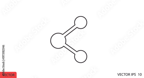 Share icon vector graphic, simple design, white background