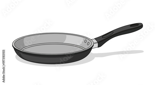 Empty Frying Pan with Handle