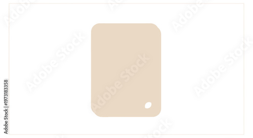 Beige Color Palette Swatch with Rounded Corners on White Background