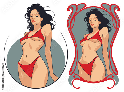 Beautiful woman posing with confidence.