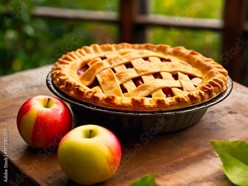 手作りのアップルパイ