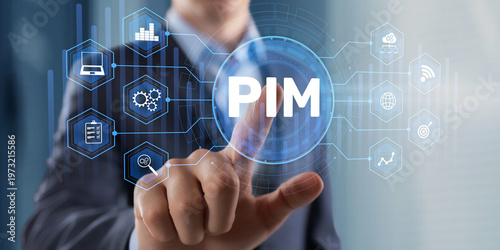 PIM Product Information Management governance with product data compliance and digital catalog analytics interface for enterprise control