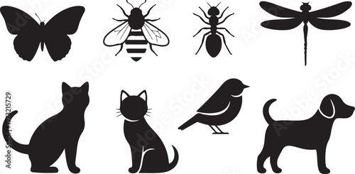 Black raven silhouette in flight, soaring crow vector icon with spread wings. Dark bird of prey profile, gothic corvus graphic for spooky designs.