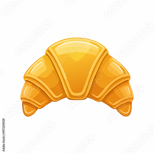 Golden Croissant Pastry Baked Food.