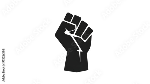 Raised Fist Protest Icon