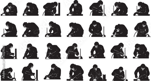 yoga poses sequence flat design vector illustration for fitness and wellness