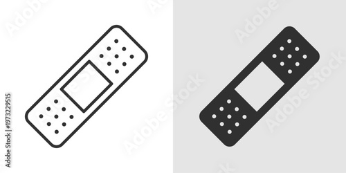 Plaster Icon representing wound care, first aid, and injury protection.