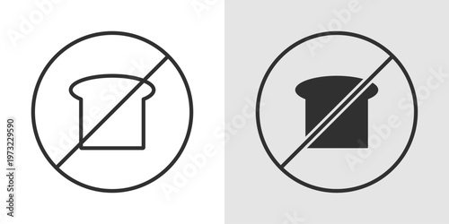 Low Carb Icon representing reduced carbohydrate diet and healthy eating.