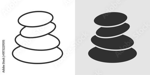 Massage Therapy Icon representing relaxation, body care, and wellness treatment.