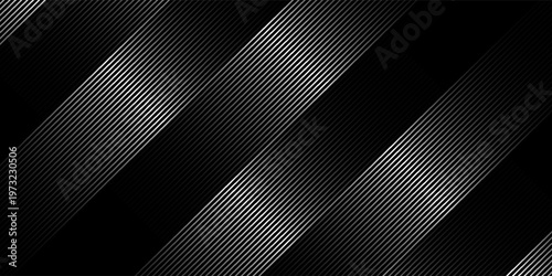 Slant line halftone gradation texture. Fading diagonal stripe gradient background. Black oblique pattern backdrop. Vanishing thin parallel line wallpaper for overlay