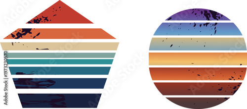 Geological layer comparison between stratified rock formations and planetary composition