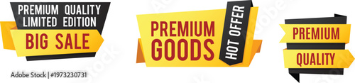 Limited edition premium goods big sale and hot offer promotion banners