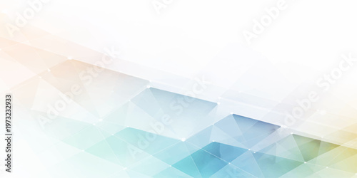 Modern 3d geometric wave pattern with blue gradient light curves and triangular elements for a business web wallpaper backdrop