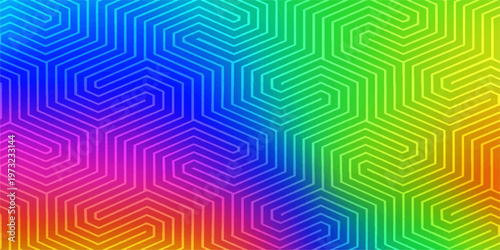 Abstract colorful background vector illustration featuring a seamless digital circuit board pattern with geometric tech lines and electronic motherboard chip textures for a modern engineering design