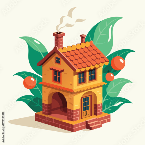 Punjabi Rural Architecture Render