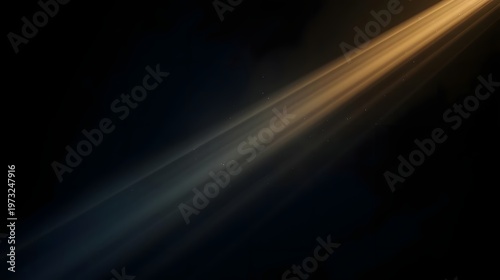 Soft volumetric light rays streaming through darkness, creating a cinematic, minimal abstract background with gentle glow, depth, and atmospheric mood.