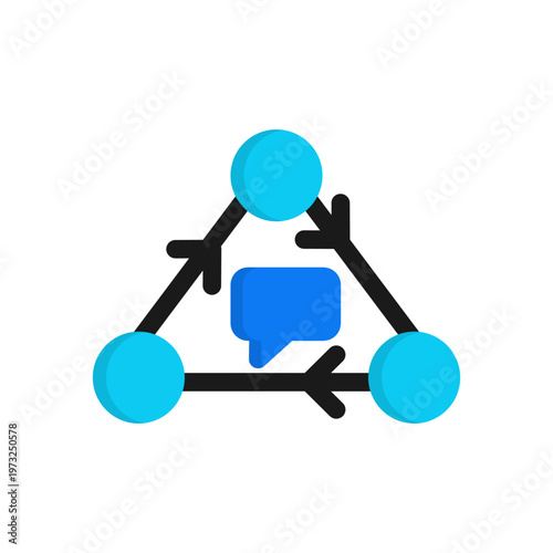 Foto dialectic simple flat icon illustration