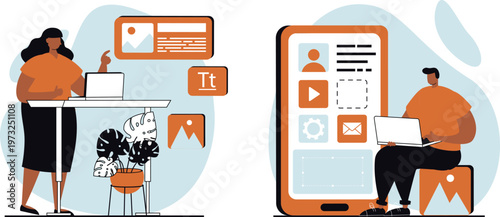 Modern collaboration and virtual communication in a professional setting