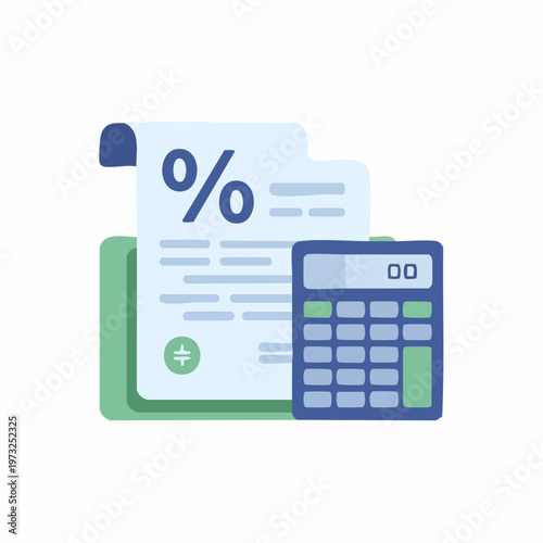 Calculator and financial documents closeup.