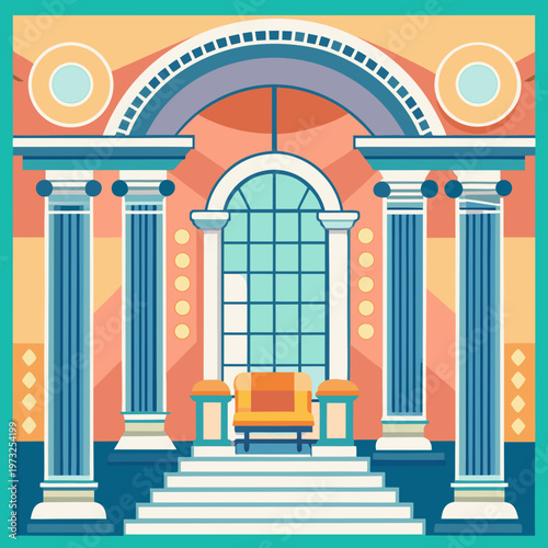 Elegant Georgian Interior with Grand Architectural Elements