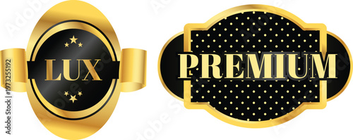 Lux and premium brand logos with elegant and sophisticated designs