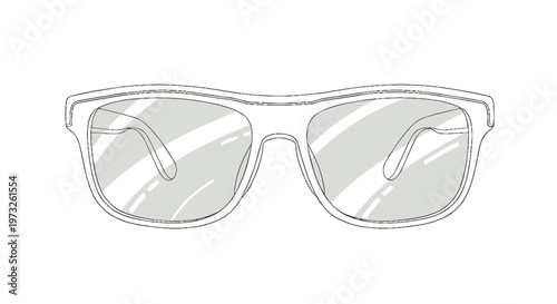 Glasses with clear frames and lenses.