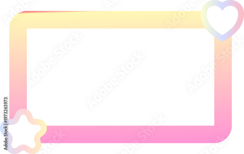 Colorful Frame Border, Banner, Text box Bubble Elements Design