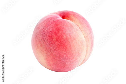 Ripe Pink Peach on Minimalist Background