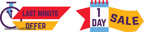Urgent last minute offer for a one-day sale event promotion