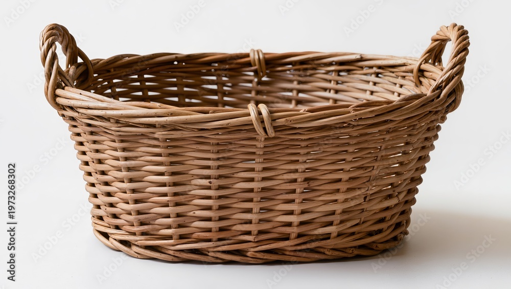 Fototapeta premium Rustic Handwoven Wicker Basket