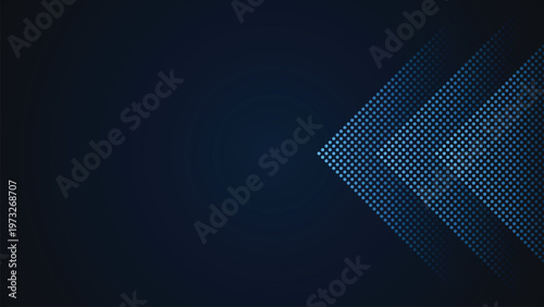 Arrows Blue Abstract Futuristic For Business Background. Vector