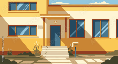 Front door of a house.