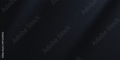 Black dark gray muted cool graphite charcoal blue abstract elegant background. Drapery. Curtain. Fabric material. Soft folds. Wave stripe line. Gradient. Empty space. Design. Template.