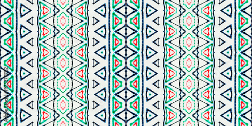 Tableau sur toile Green Color Geometric Pattern
