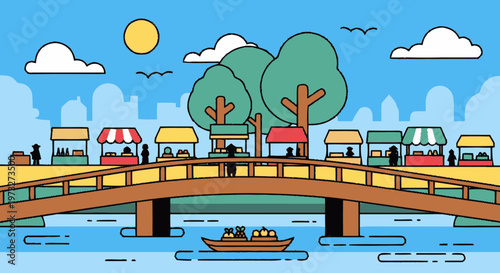 Vehicles Crossing Over Water Bridge.